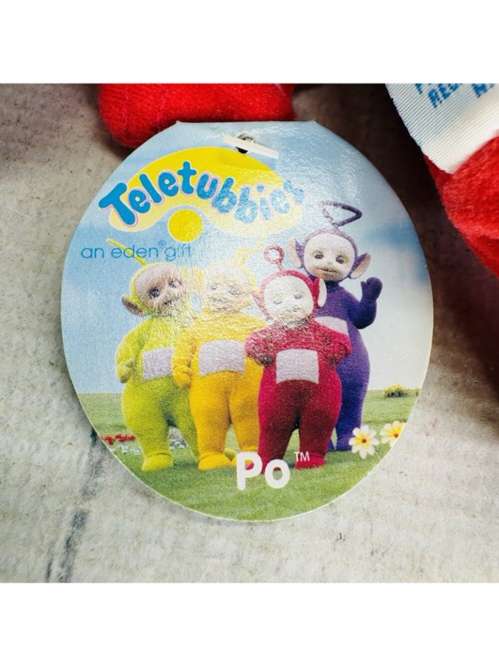 Vintage 1998 Teletubbies PO 8” Plush Eden Gift w/ Tag Red Stuffed  Plush Toy - Picture 8 of 14